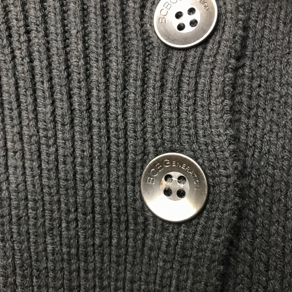 BCBGeneration Thick Chunky Black Sweater Vest - Picture 3 of 5